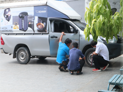 การตรวจสอบสภาพยางและระบบรองรับน้ำหนักบรรทุ